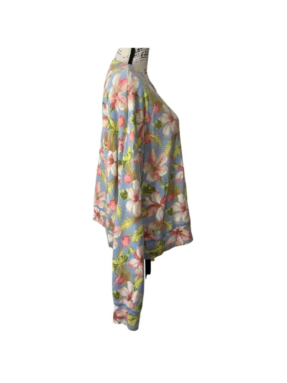 Polo Ralph Lauren Women Size L  Floral Sweatshirt Pullover Tropical Cotton - Picture 2 of 8